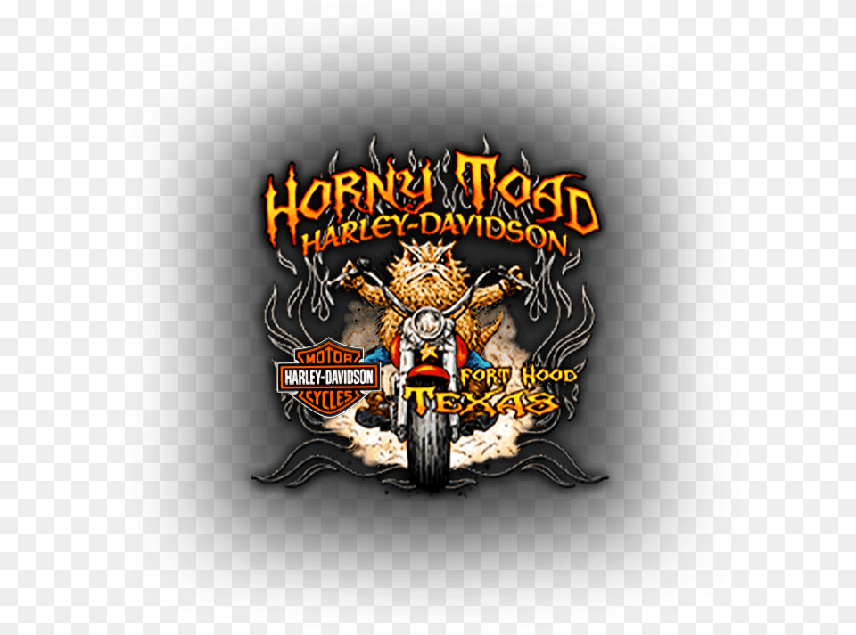 Horny Toad Harley Davidson Of Fort Hood Harker Heights Tx Graphic Design, Motorcycle, Transportation, Vehicle, Machine Png