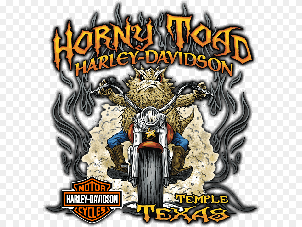 Horny Toad Harley Horny Toad Harley Davidson, Advertisement, Book, Poster, Publication Free Png Download
