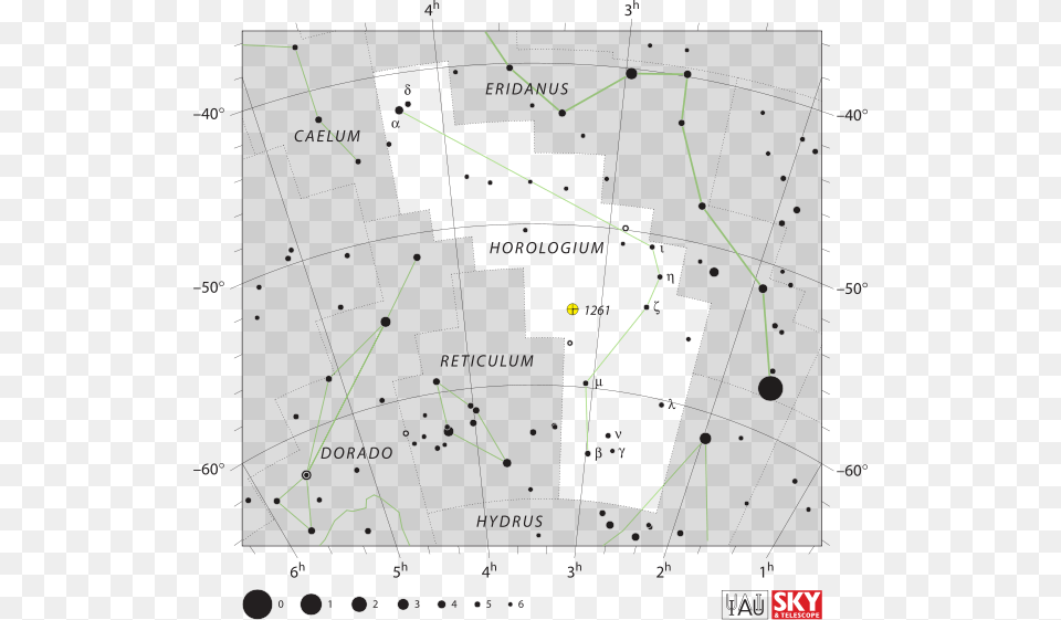 Horologium Is A Small And Faint Constellation In The Lyra Constellation Star Chart, Nature, Night, Outdoors Free Png