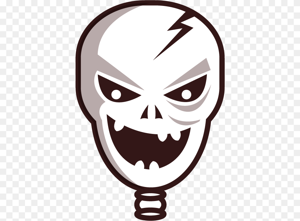 Horror Face, Light, Stencil, Lightbulb, Clothing Free Png