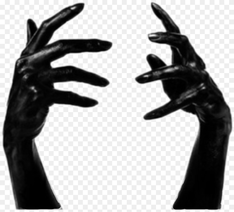 Horror Hands Black Dark Black Horror Hand, Body Part, Finger, Person, Silhouette Free Transparent Png
