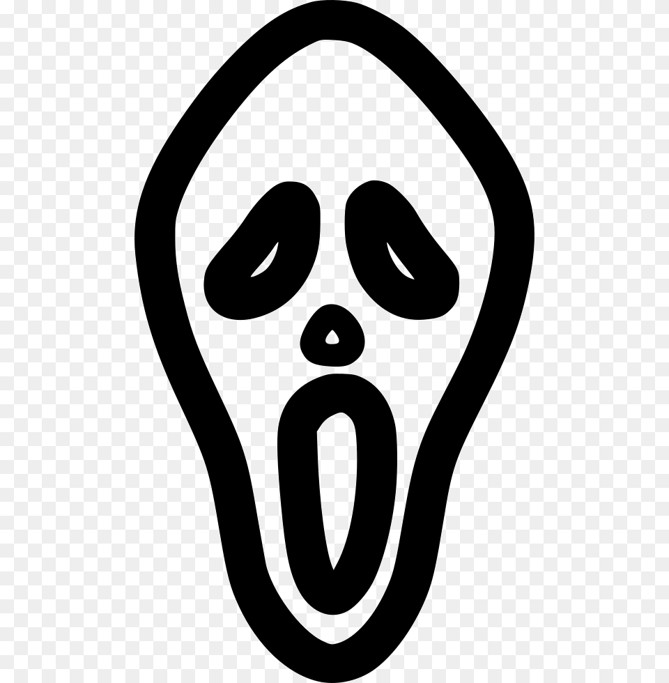 Horror Mask Comments Icon, Stencil, Smoke Pipe Png