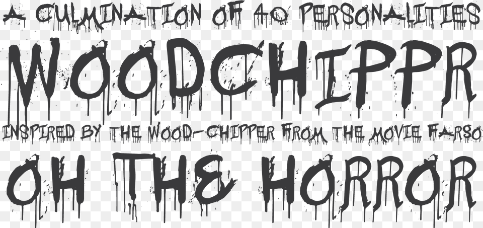 Horror Movie Fonts Awesome Fonts, Text Free Png
