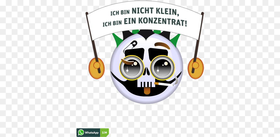 Horror Smiley Mit Weiem Osterei Gesicht Und Totenkopf Trauriges Smiley, Advertisement, Disk Free Png Download