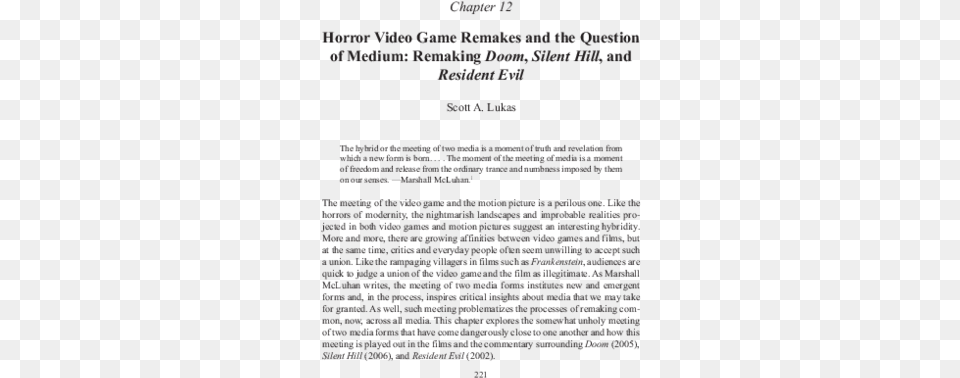 Horror Video Game Remakes And The Question Of Medium Document, Letter, Text, Advertisement, Poster Png
