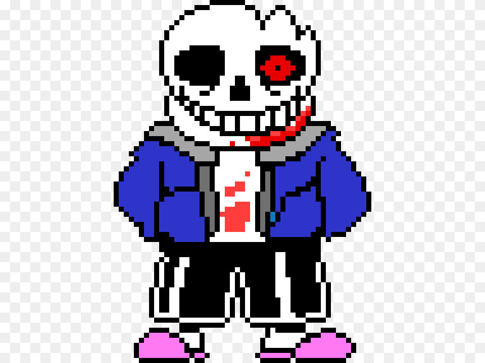 Horrortale Sans Battle Sans Undertale, Qr Code, Robot Free Png Download