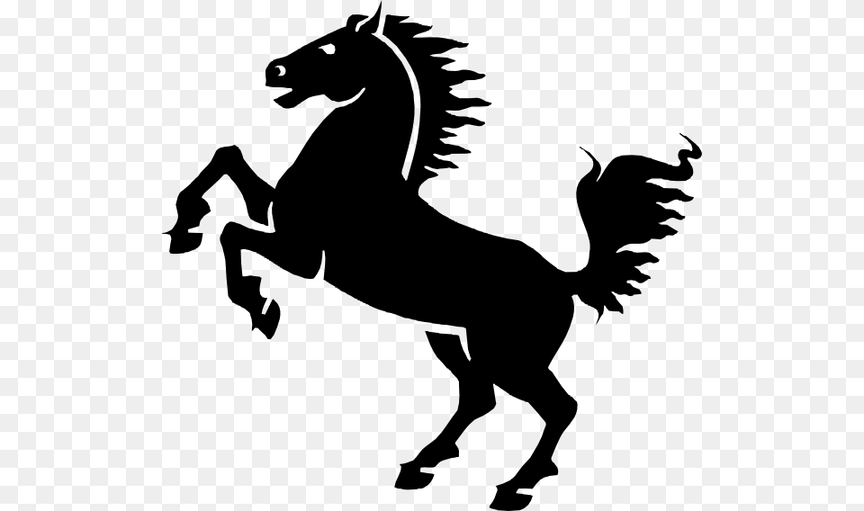Horse, Silhouette, Stencil, Animal, Dinosaur Png Image
