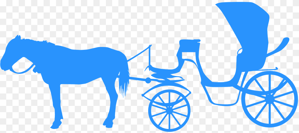 Horse And Carriage Silhouette, Transportation, Vehicle, Machine, Wheel Free Png Download