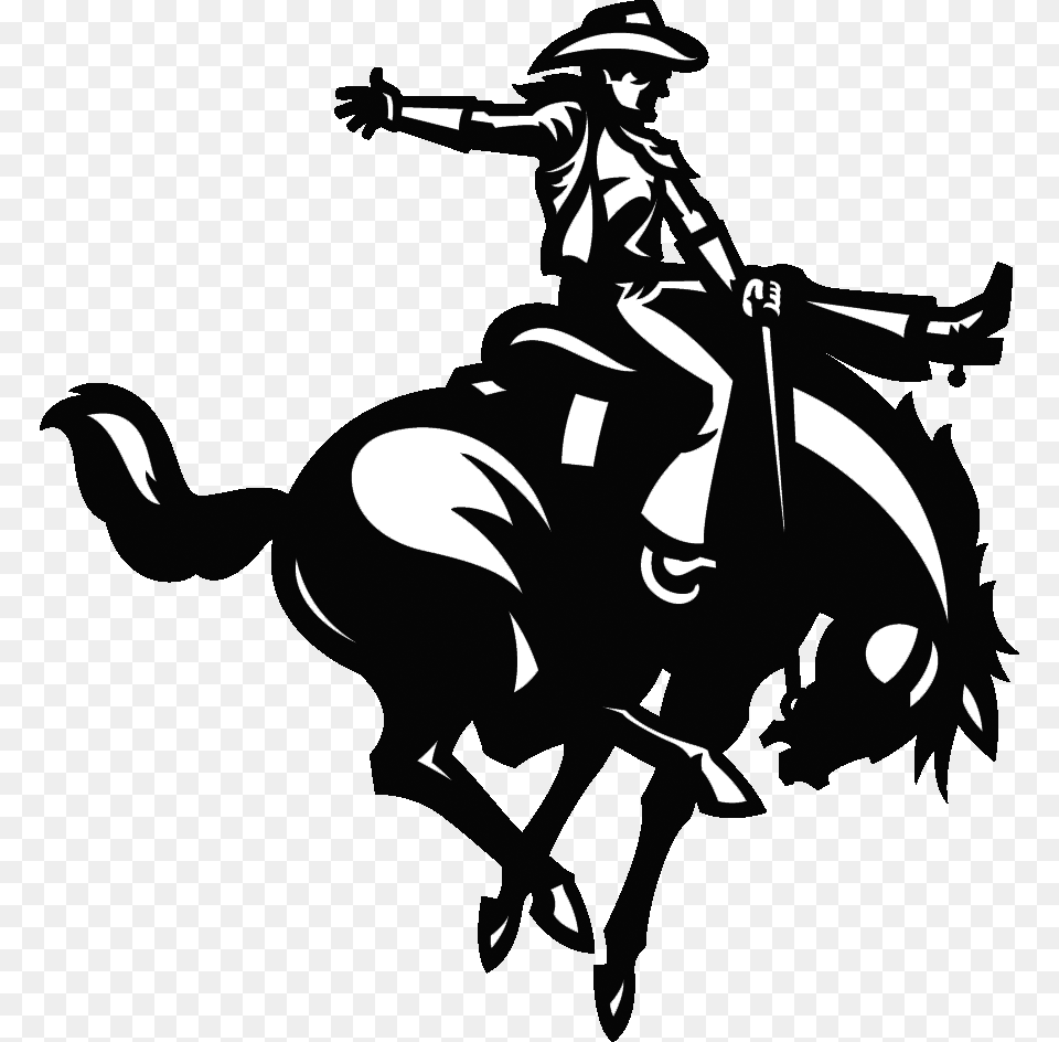 Horse And Rider Logo Northwestern Oklahoma State Logo, People, Person, Stencil, Baby Free Png Download