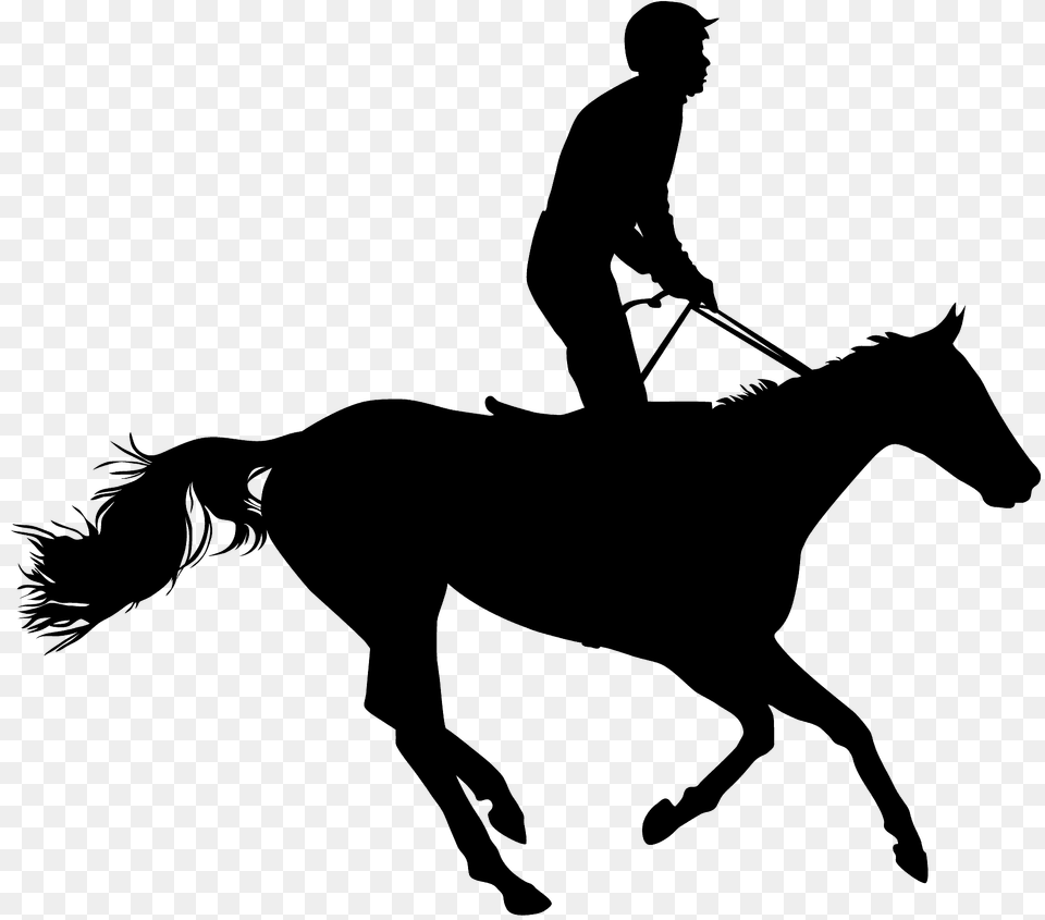 Horse And Rider Silhouette, Person, Man, Male, Adult Free Transparent Png