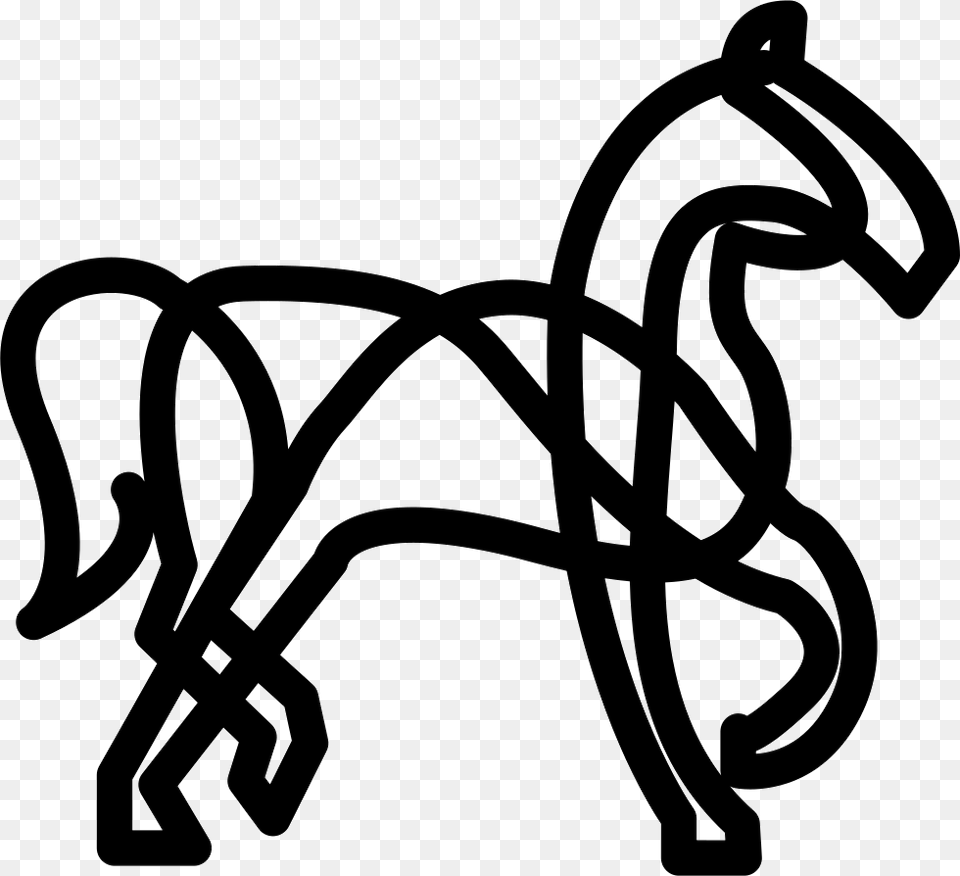 Horse Artistic Variant Line Art, Stencil, Ammunition, Grenade, Weapon Png