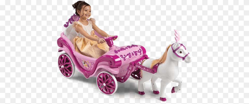 Horse Carriage Ride Toy, Figurine, Child, Female, Girl Free Png Download