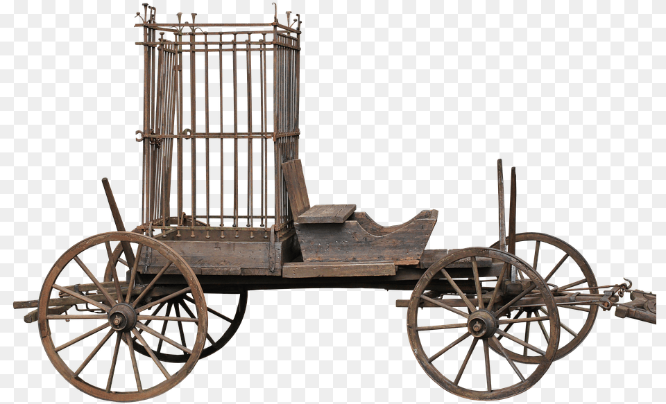 Horse Cart With Cage, Wheel, Spoke, Machine, Carriage Png