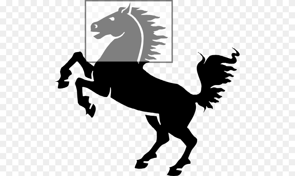 Horse Clipart, Silhouette, Stencil, Animal, Canine Free Png Download