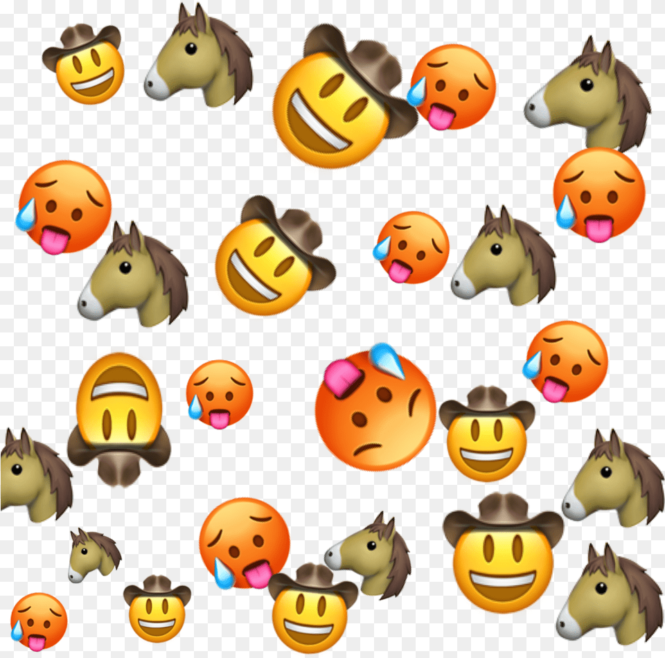 Horse Cowgirl Cowboy Sticker Emojibackground Emoji Fre Clip Art, Food, Sweets, Animal, Mammal Free Transparent Png