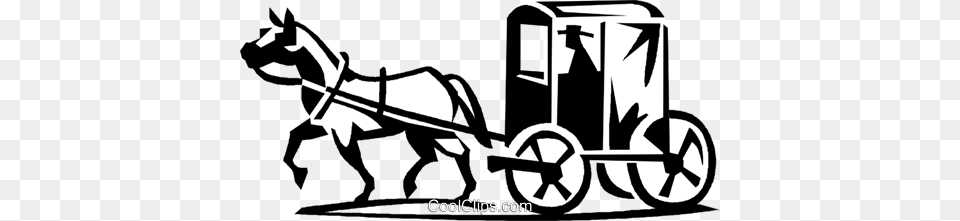 Horse Drawn Carriages Royalty Vector Clip Art Illustration, Wagon, Vehicle, Transportation, Wheel Png