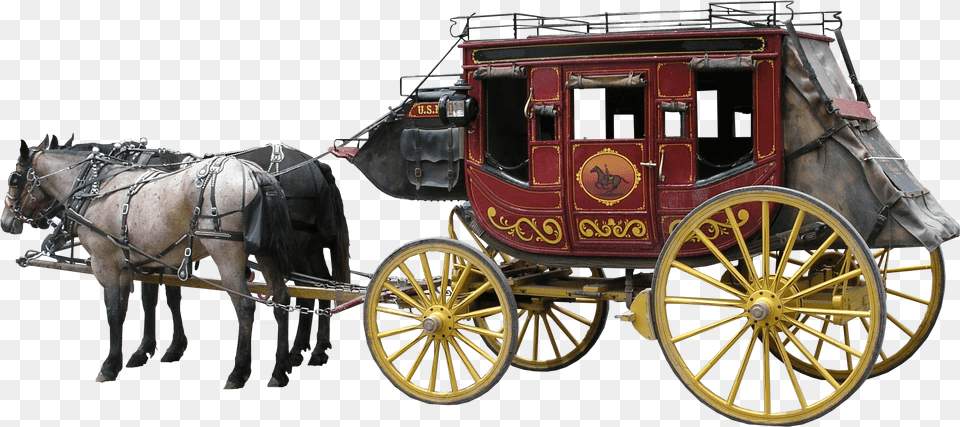 Horse Drawn Vehicle, Carriage, Transportation, Wagon, Animal Png Image