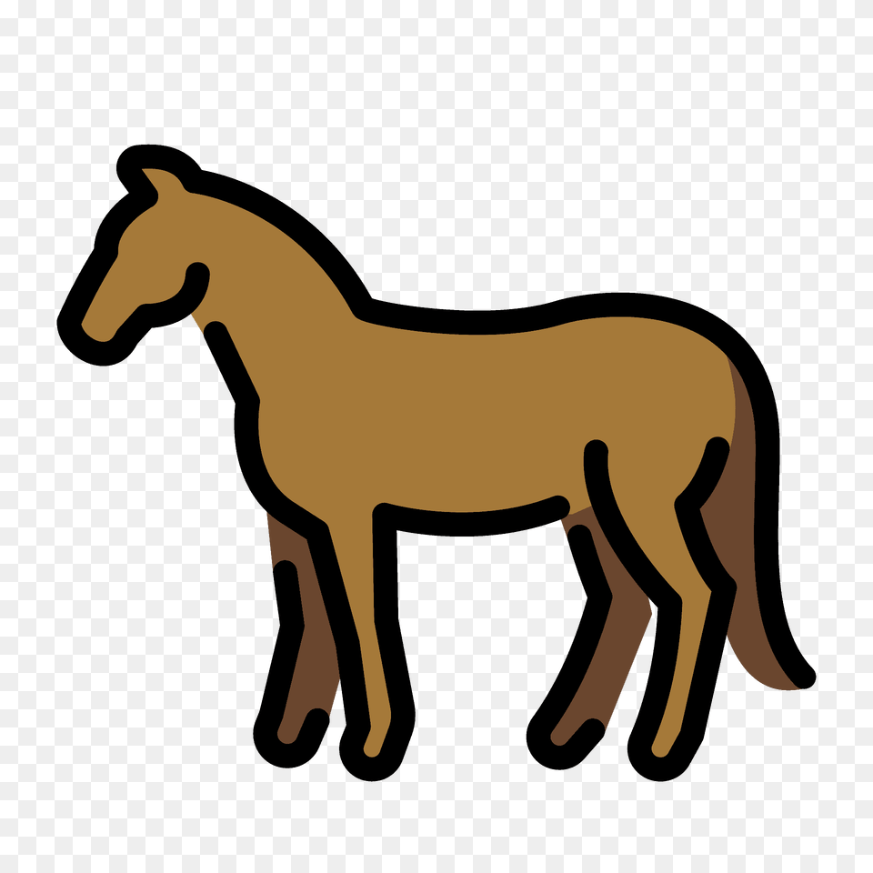 Horse Emoji Clipart, Animal, Colt Horse, Mammal, Smoke Pipe Free Png