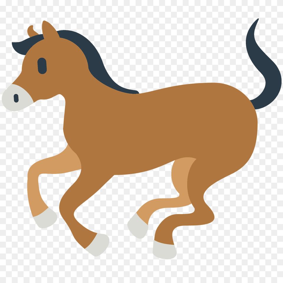 Horse Emoji Clipart, Animal, Colt Horse, Mammal, Kangaroo Png