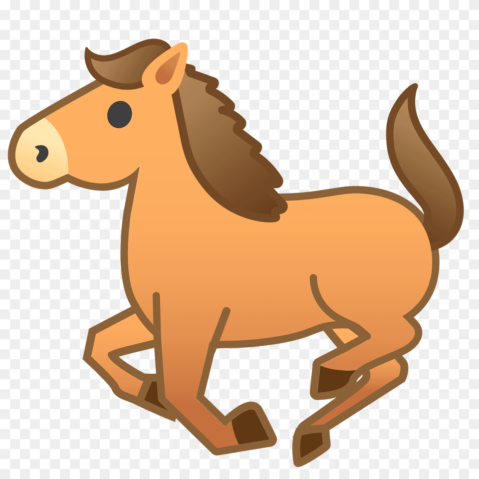 Horse Emoji Clipart, Animal, Colt Horse, Mammal, Kangaroo Png Image