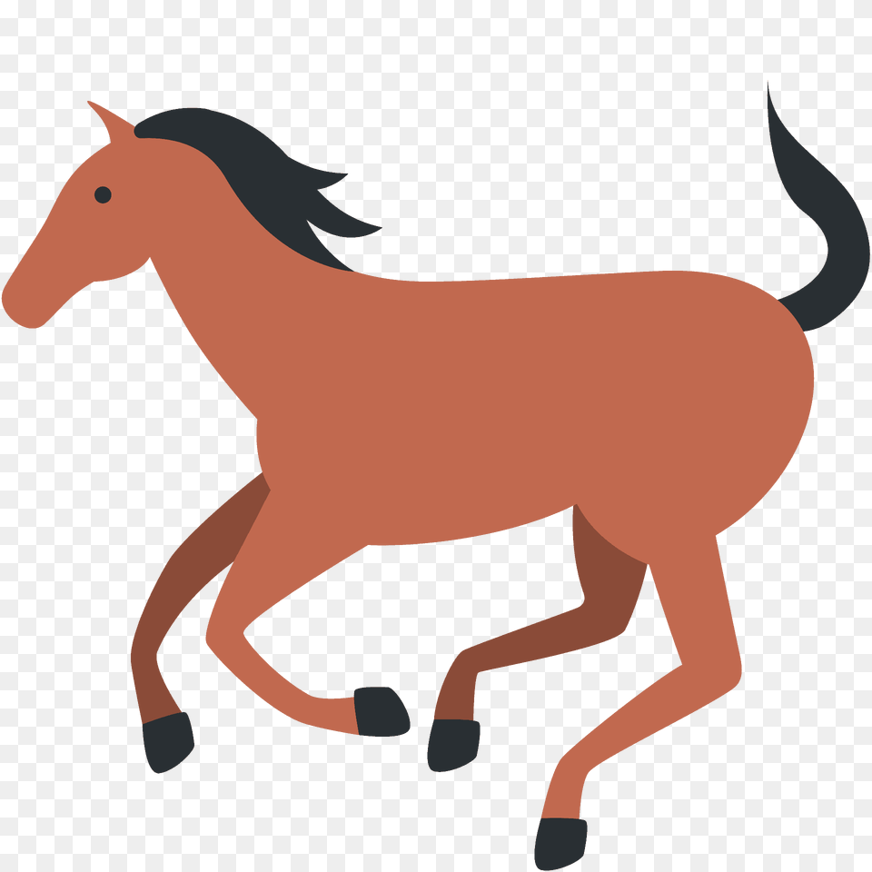 Horse Emoji Clipart, Animal, Colt Horse, Mammal Free Png