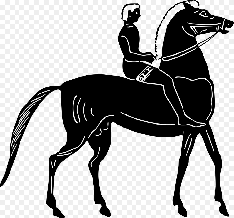 Horse Equestrian Clip Art, Gray Free Transparent Png