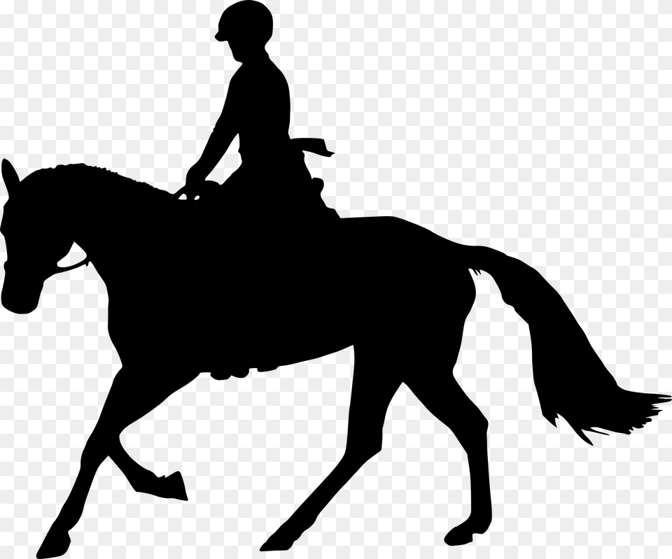 Horse Equestrian Silhouette Clip Art Horse And Rider Silhouette, Adult, Person, Man, Male Free Png