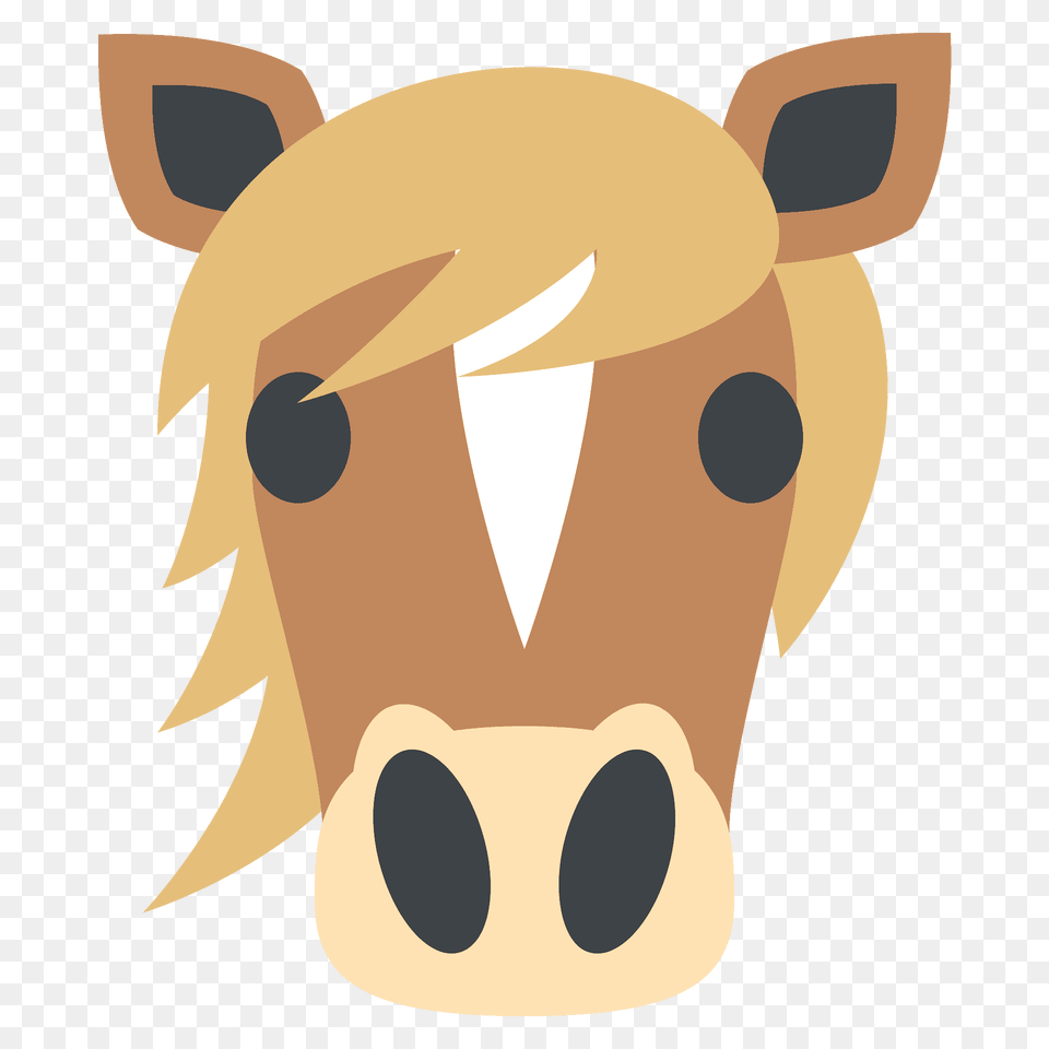 Horse Face Emoji Clipart, Animal, Bear, Cattle, Livestock Free Png