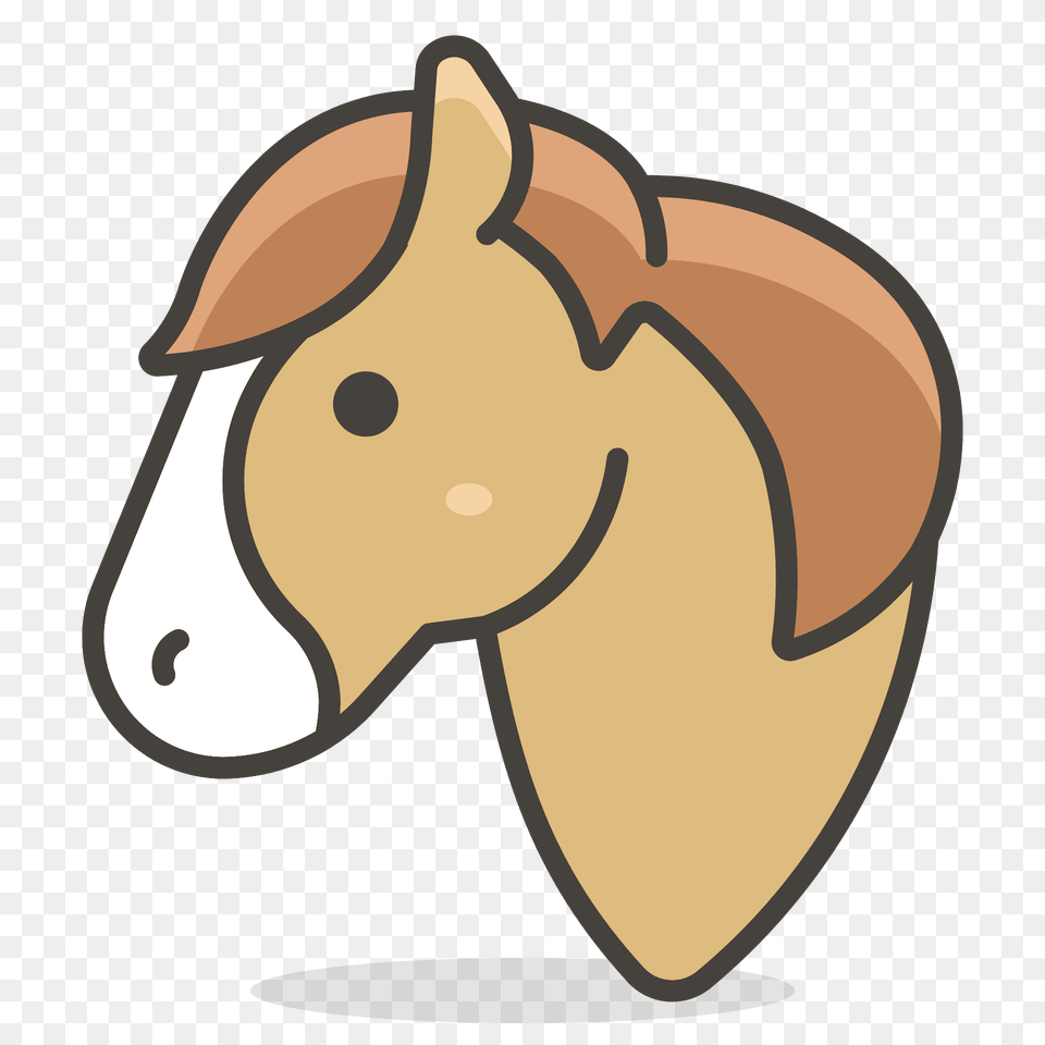 Horse Face Emoji Clipart, Food, Nut, Plant, Produce Png