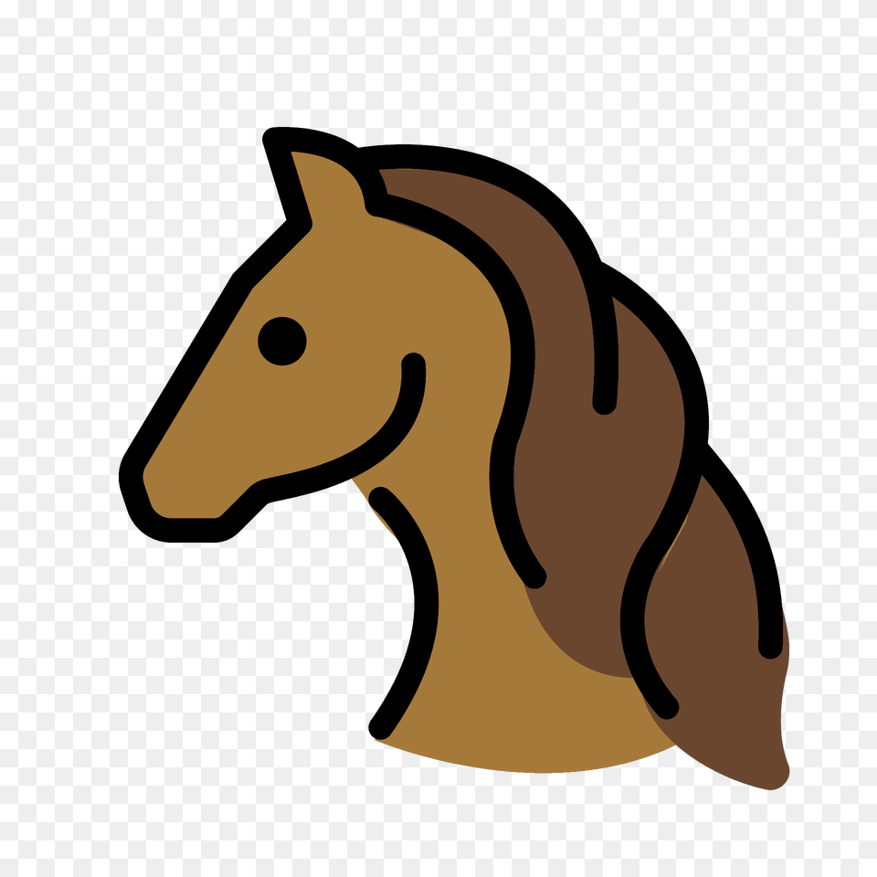 Horse Face Emoji Clipart, Animal, Mammal Png Image