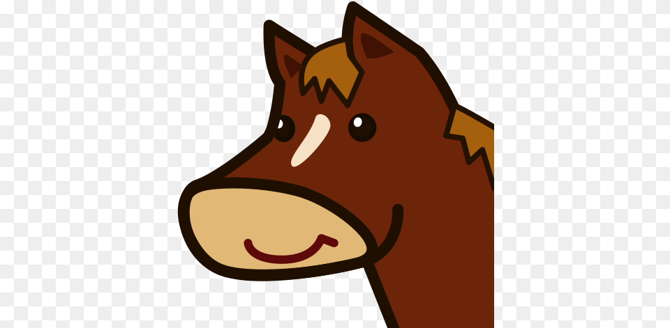 Horse Face Emoji For Facebook Email Animated Horse Face, Snout, Animal, Mammal, Pig Free Png