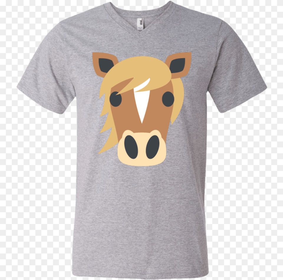 Horse Face Emoji Men S V Neck T Shirt Bugs Bunny Lola T Shirt, Clothing, T-shirt, Animal, Bear Png