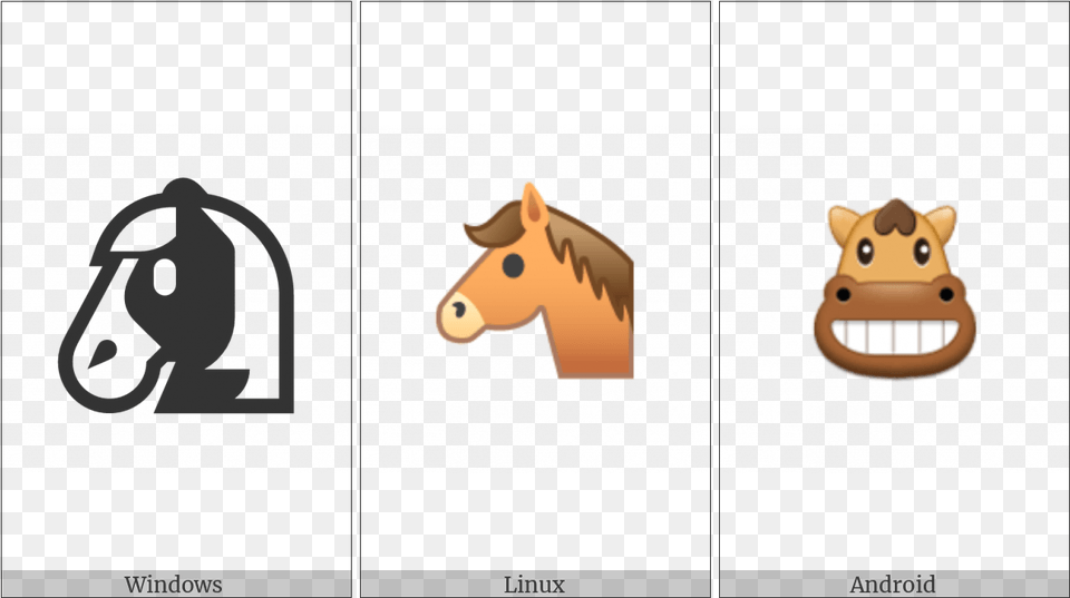 Horse Face On Various Operating Systems Cartoon Horse Face Small, Animal, Antelope, Mammal, Wildlife Png