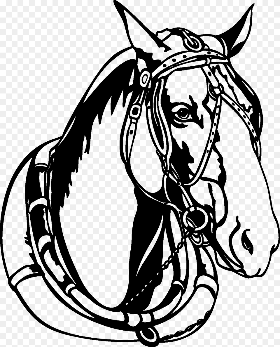 Horse Head Black And White Vectors Eps File Horse Vector, Stencil, Face, Person, Animal Free Transparent Png