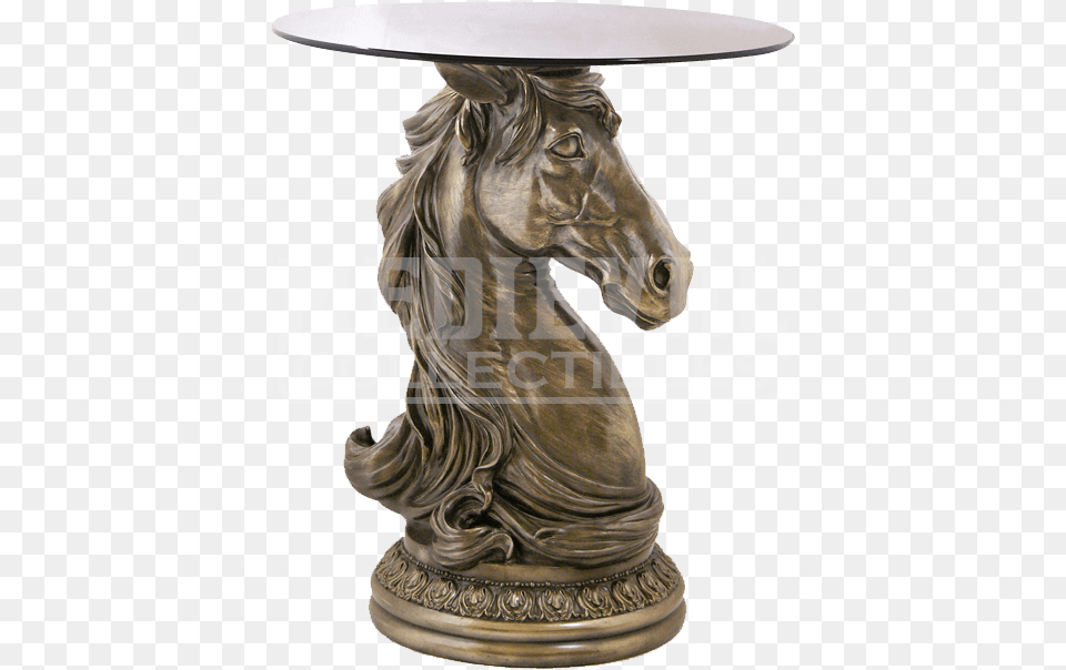 Horse Head End Table Museum Collection Horse Head End Table, Bronze, Lamp, Animal, Mammal Free Transparent Png