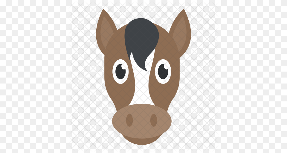 Horse Head Icon Cartoon, Animal, Cattle, Cow, Livestock Free Transparent Png