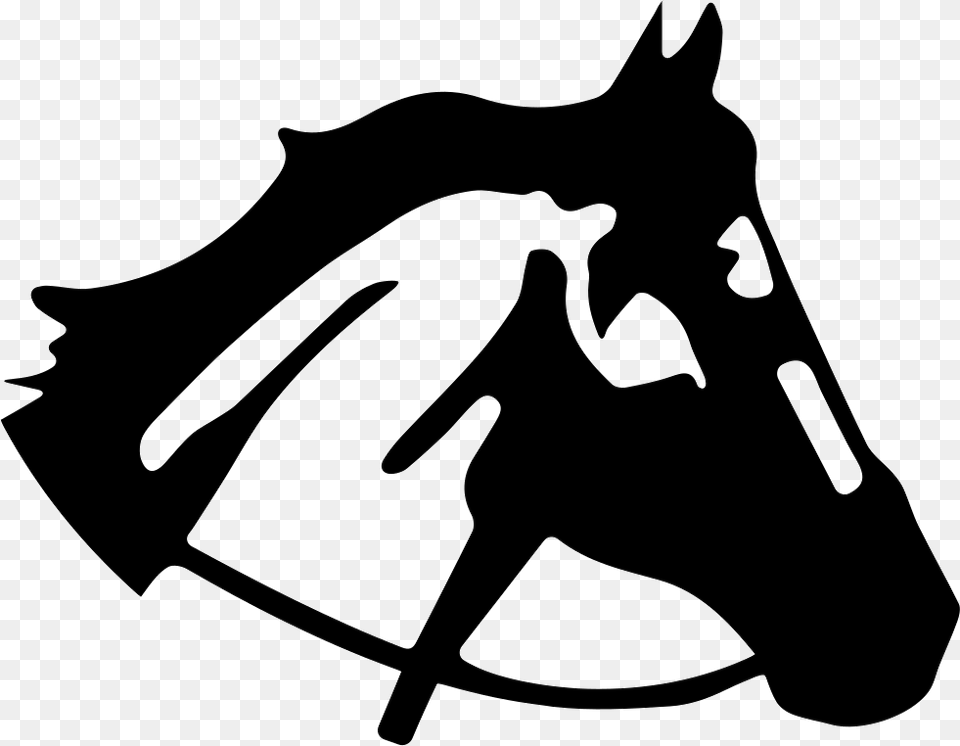 Horse Head Image Silhouette, Stencil, Animal, Fish, Sea Life Free Png Download