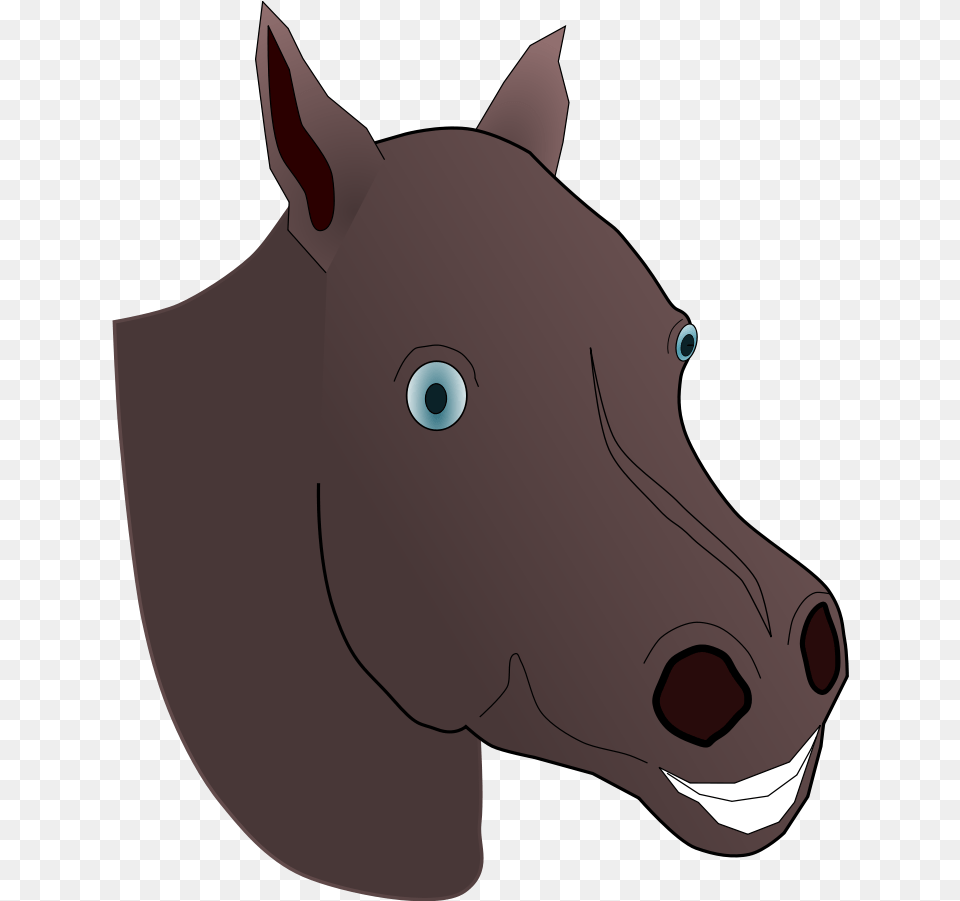 Horse Head Mask Picture Download Animated Horse Head, Animal, Mammal, Hog, Pig Png Image