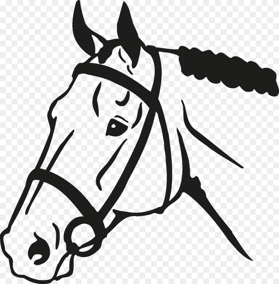 Horse Head Silhouette Horse Designs In Wooden Clock, Halter, Animal, Face, Mammal Free Transparent Png