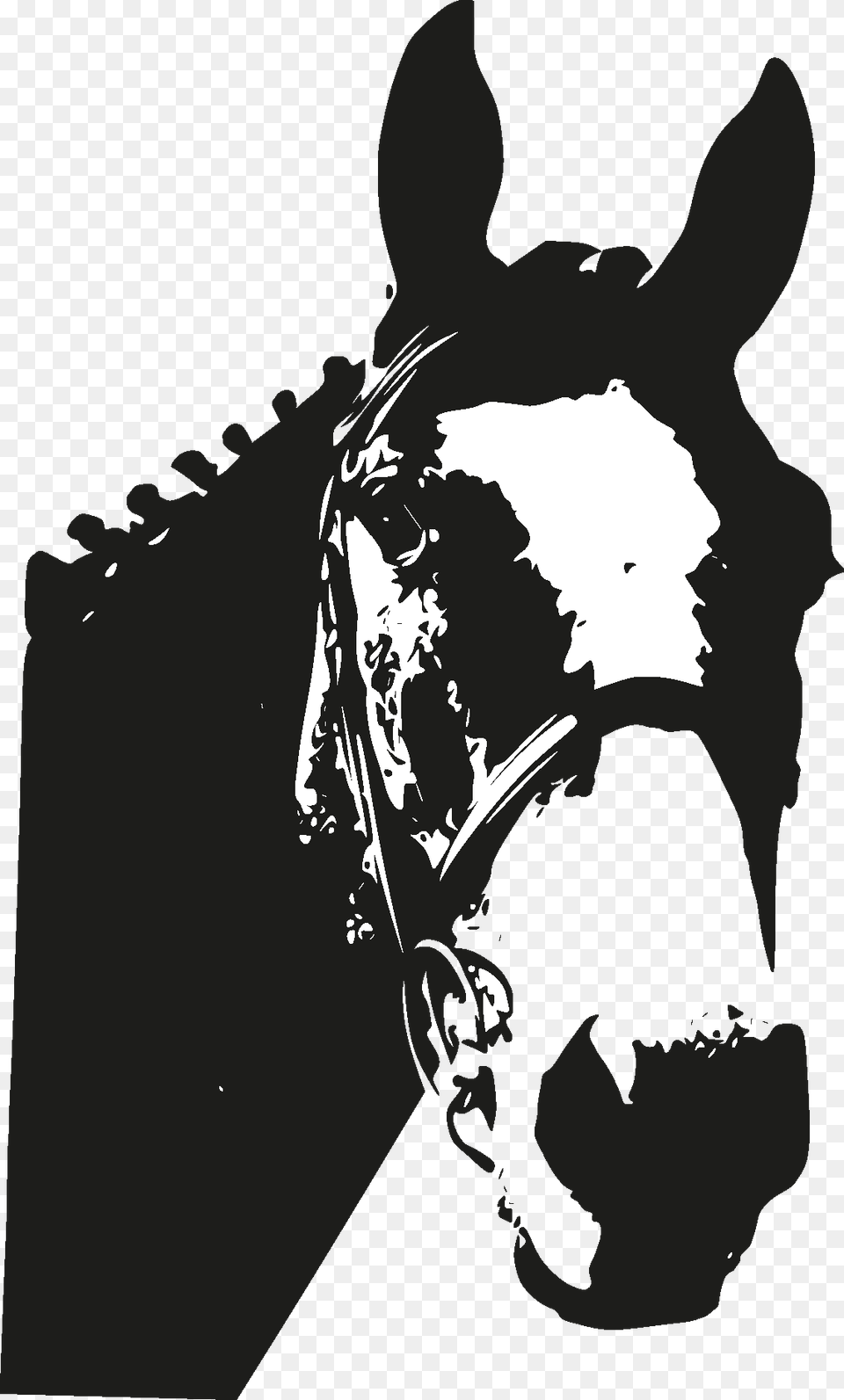 Horse Head Silhouette Silhouette Horse Head, Stencil, Adult, Wedding, Person Free Png