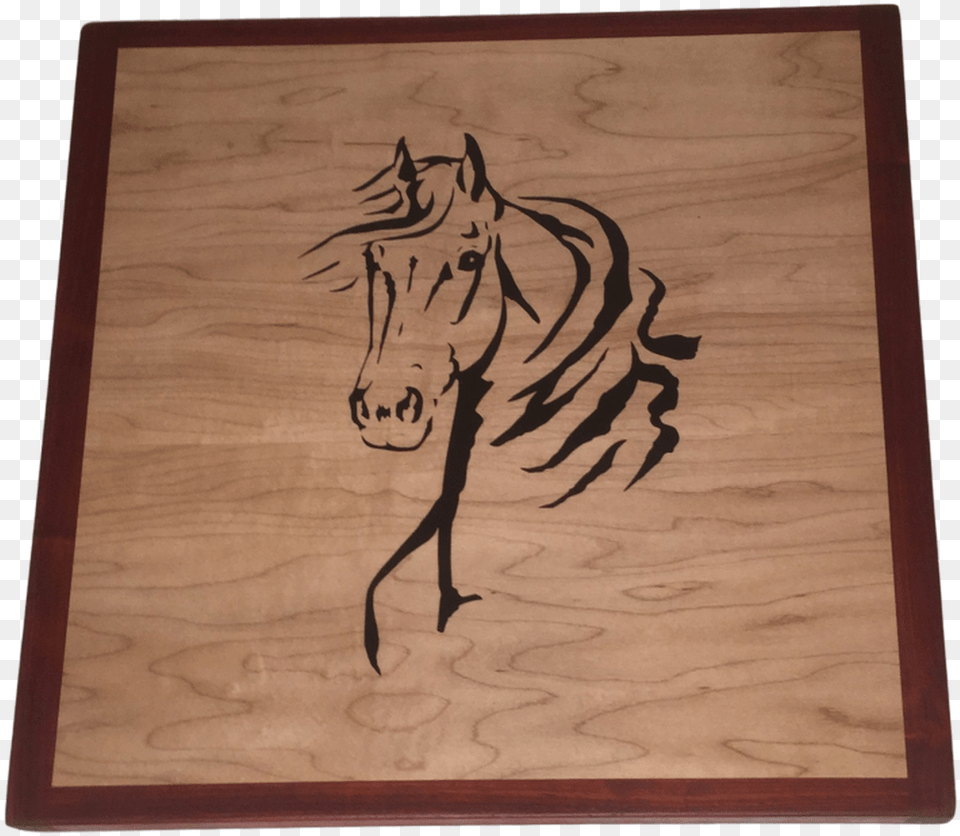 Horse Head Wall Art Horse Head Decal, Plywood, Wood, Person, Hardwood Free Png