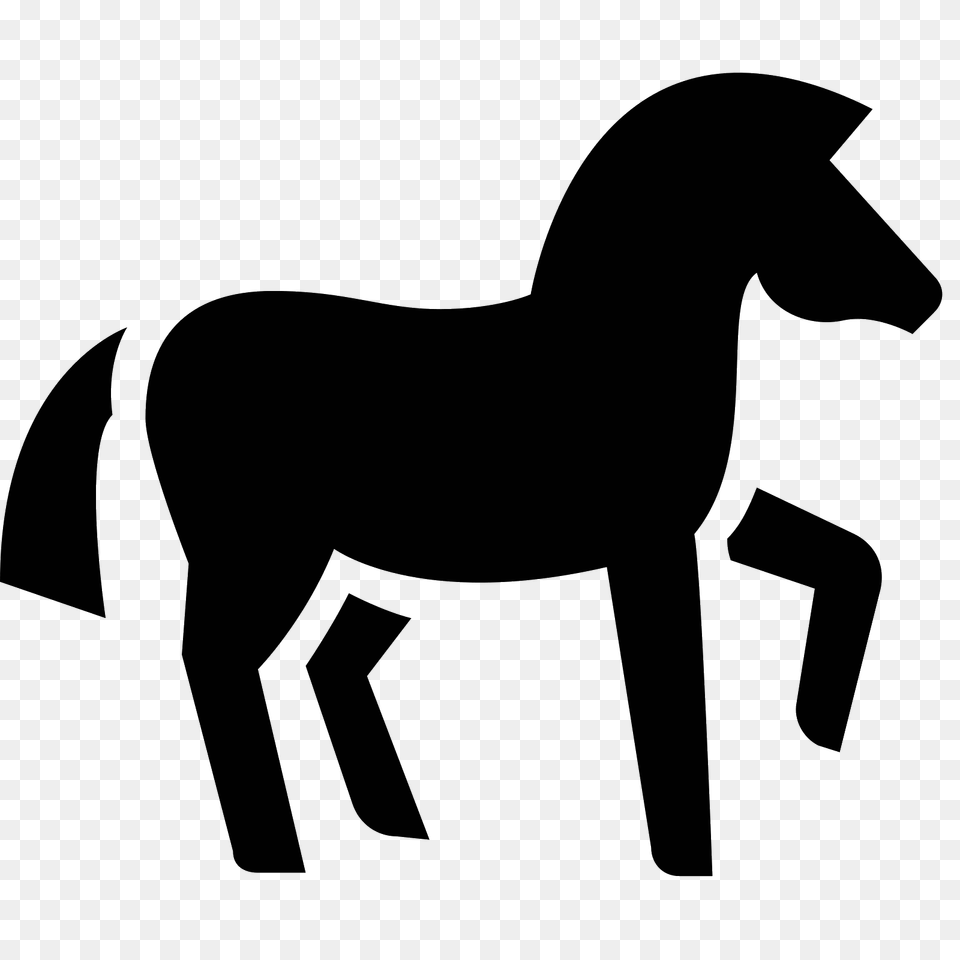 Horse Icon, Gray Free Transparent Png