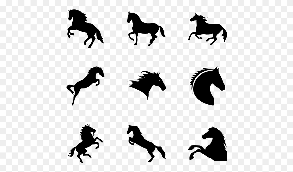 Horse Icon Packs, Gray Png Image