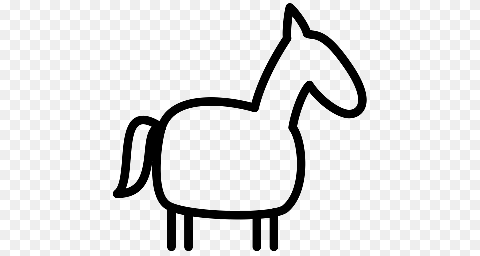 Horse Icon With And Vector Format For Unlimited Gray Free Png Download