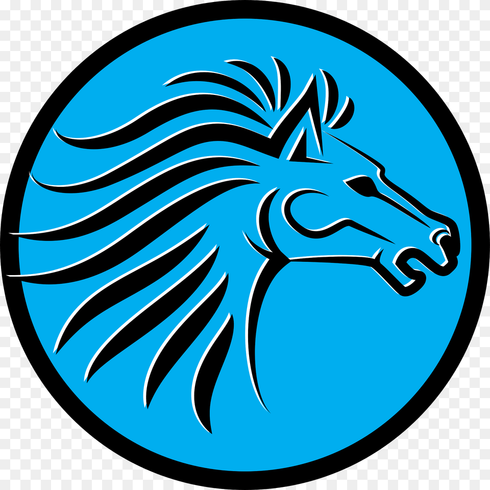 Horse Logotype Clipart, Logo, Animal, Mammal Free Png Download