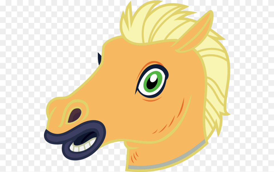 Horse Mask Vector Transparent Cartoon Animal Figure, Baby, Person, Mammal Png Image