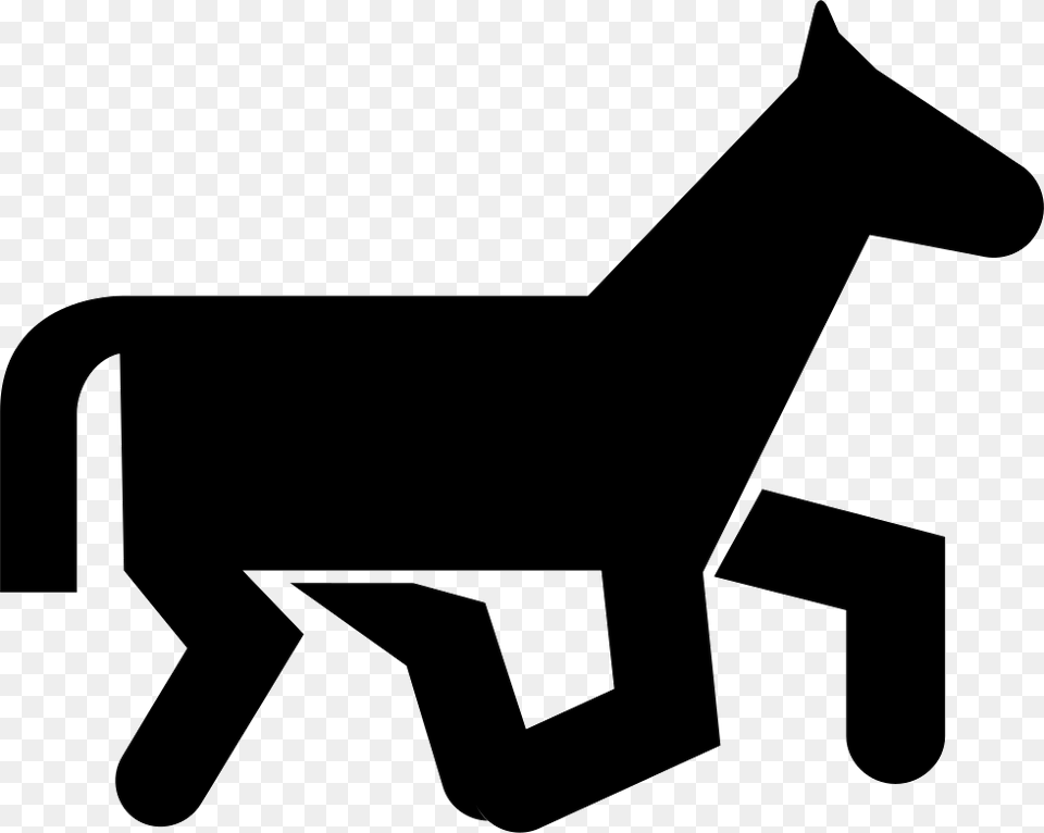 Horse Of Cartoons, Silhouette, Stencil Free Png Download