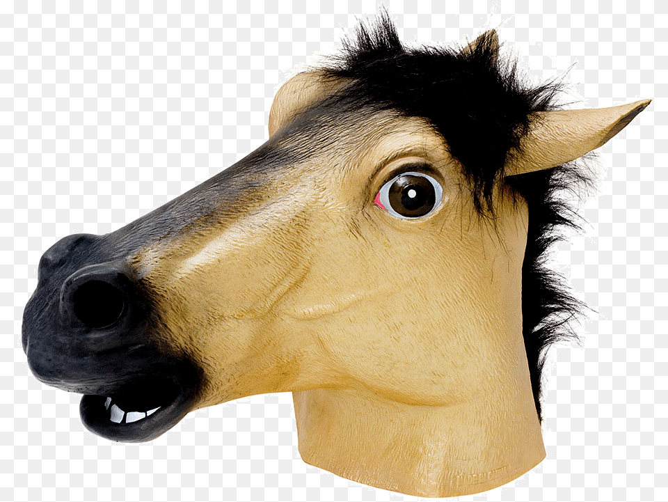 Horse Overhead Rubber Mask Fancy Dress Costume Outfit, Animal, Mammal, Colt Horse Png