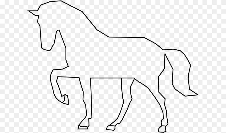 Horse Pony Silhouette Clip Art Pony Outline, Gray Free Transparent Png