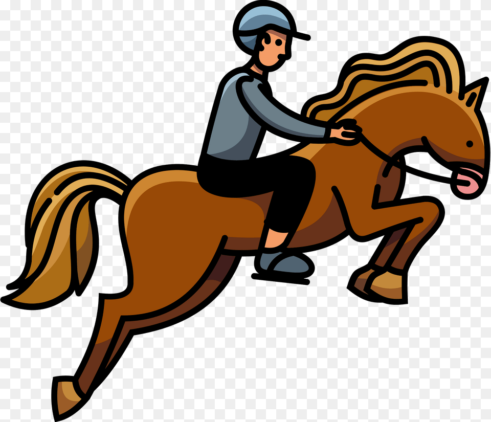 Horse Race Clipart, Person, Face, Head, Animal Png Image